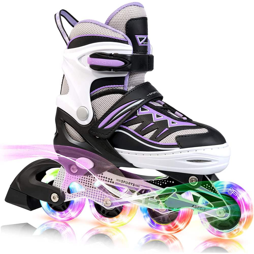 Rollerblades Skates, Purple / Small little kids 10c 13c us: image 5