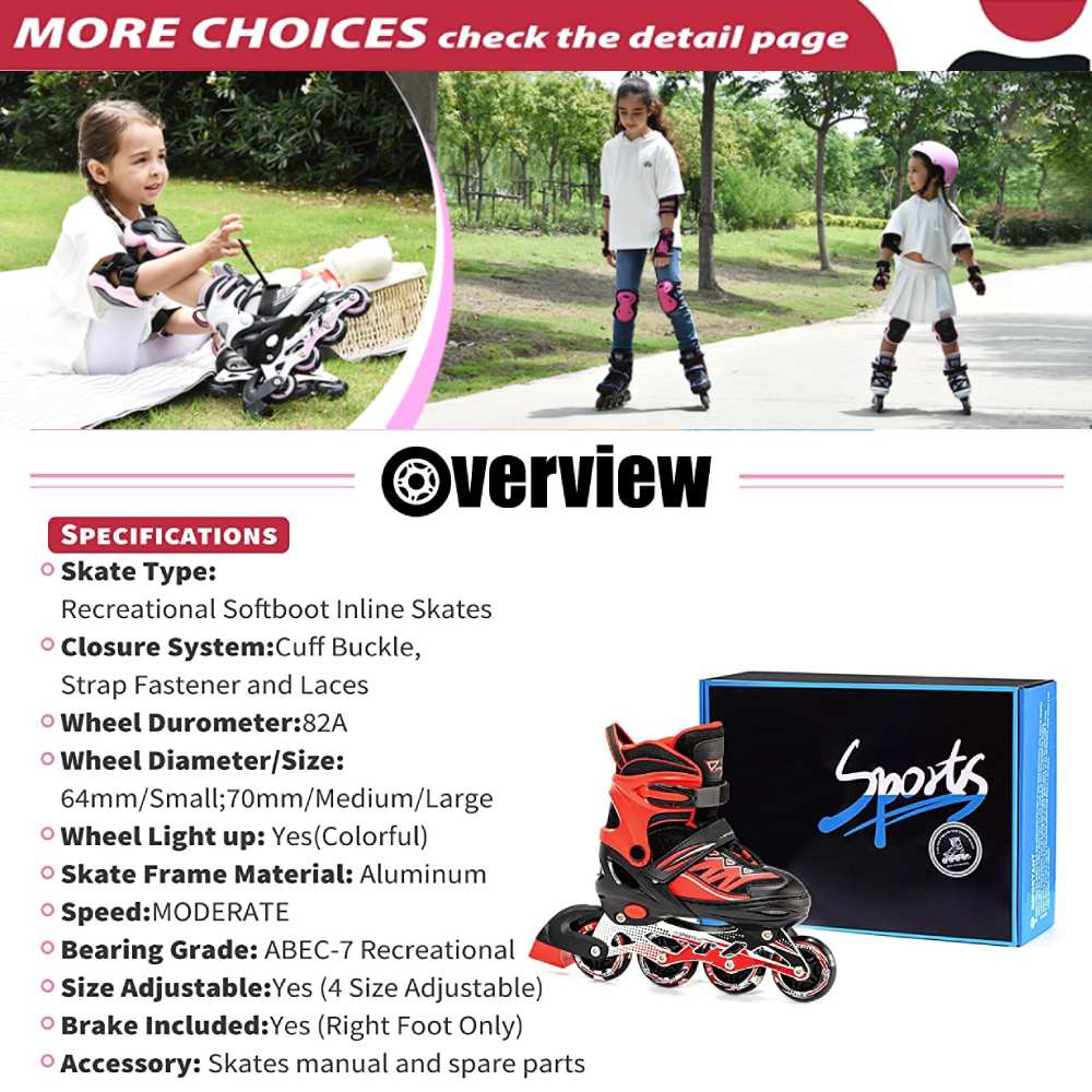 Rollerblades Skates, Purple / Small little kids 10c 13c us: image 7